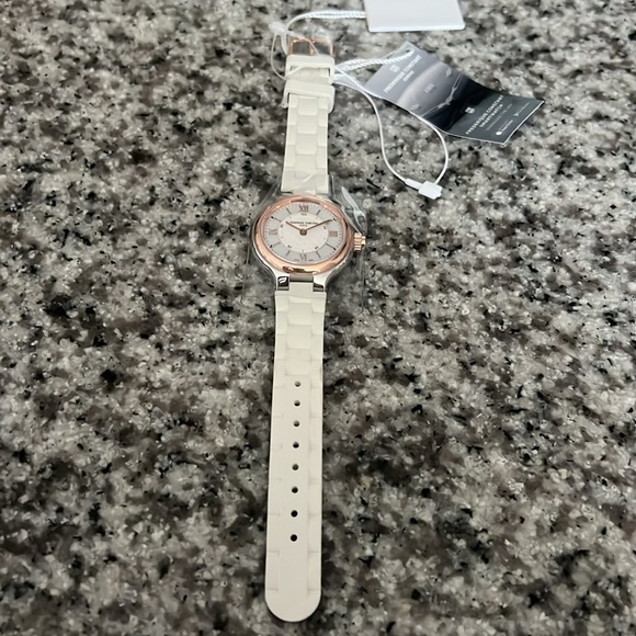 Frederique Constant Geneva HSW Quartz White and Rose Gold Watch main image 14
